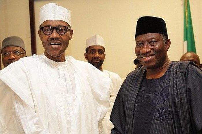 President Goodluck Jonathan and President-elect, Muhammadu Buhari