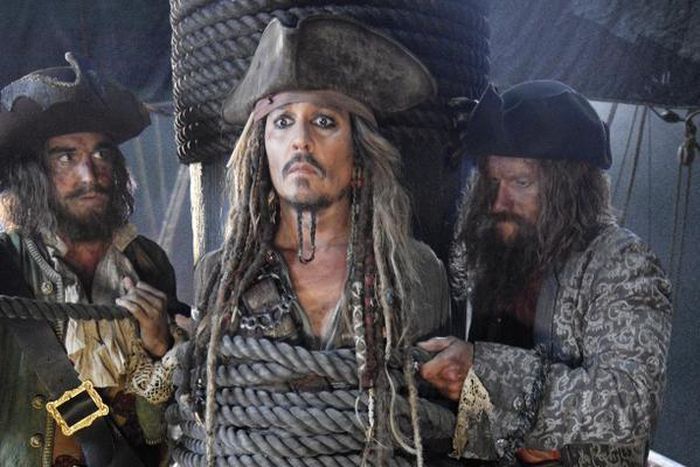 First photo of Johnny Depp as Captain Jack Sparrow.