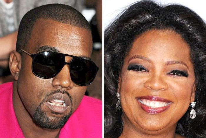 Kanye West and  Oprah Winfrey