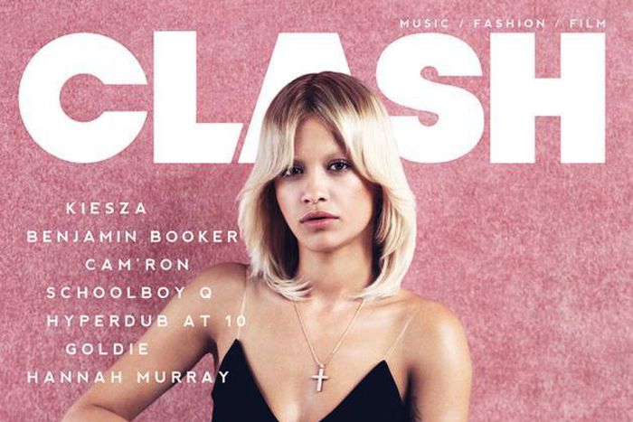 Rita Ora sports bleached eyebrows for Clash Magazine cover