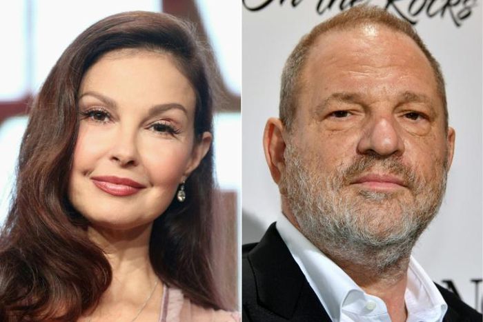 Ashley Judd (L) claims Harvey Weinstein (R) damaged her career