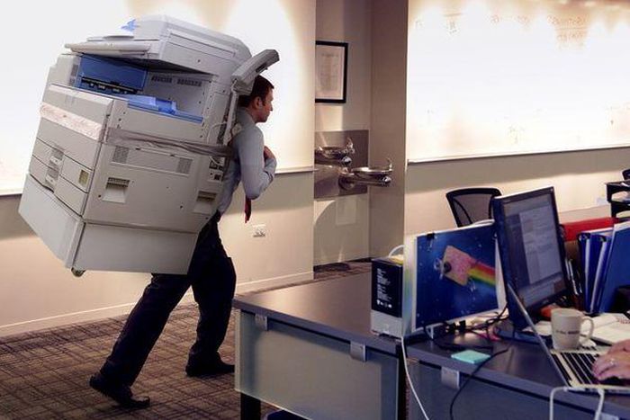 Working out in the office