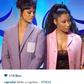 Rihanna peeps through Nicki Minaj's exposed cleavage