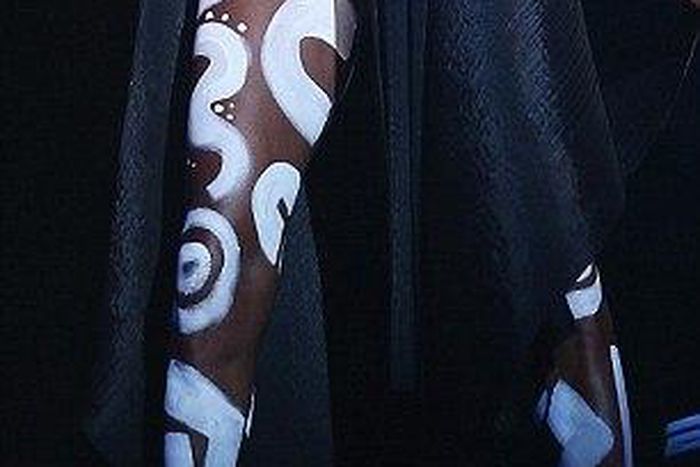 Grace Jones goes topless during performace in Sydney