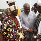 President John Mahama interacting with some Dagbon chiefs