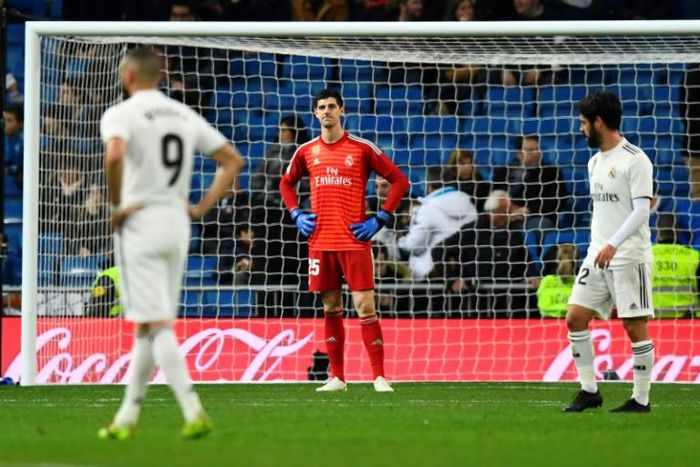 Real Madrid's Thibaut Courtois could miss key La Liga ties due to a hip injury