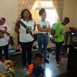 Ayo Adesanya with Olaitan Ogungbile and her son at the orphanage