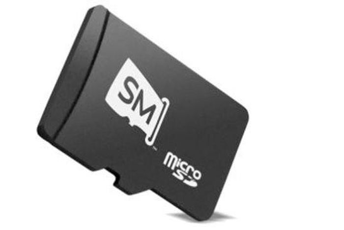 A microSD card