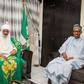 Emir of Kano, Sanusi Lamido Sanusi pays congratulatory visit to President-elect, Muhammadu Buhari on April 21, 2015.