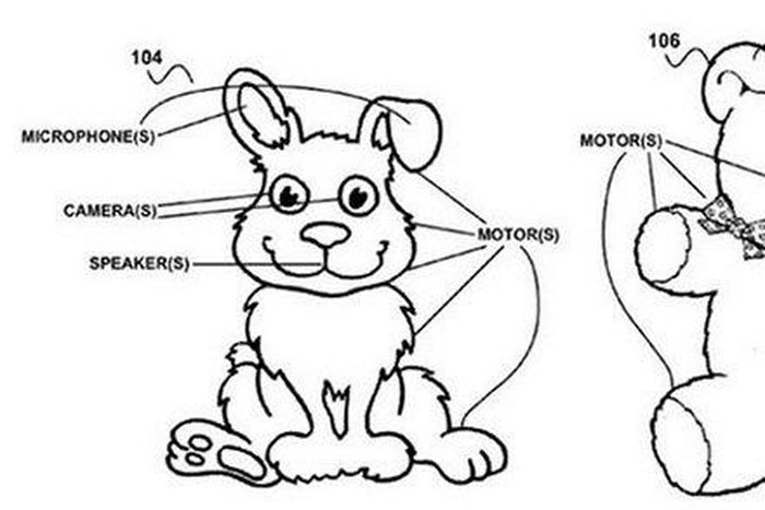 Partial schematics filed with the patent