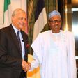 President Muhammadu Buhari meets with Commonwealth Secretary-General, Kamalesh Sharma on August 11, 2015.