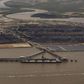 A coal ship waits to be loaded at the port in Gladstone, Queensland, in a file photo. REUTERS/Daniel Munoz