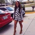 Jackie Aina rocks a matching short set