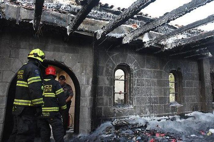 Fire guts part of Church of Loaves and Fishes on Sea of Galilee