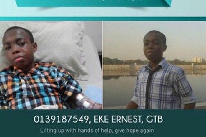 Ernest Eke needs N7m to live.