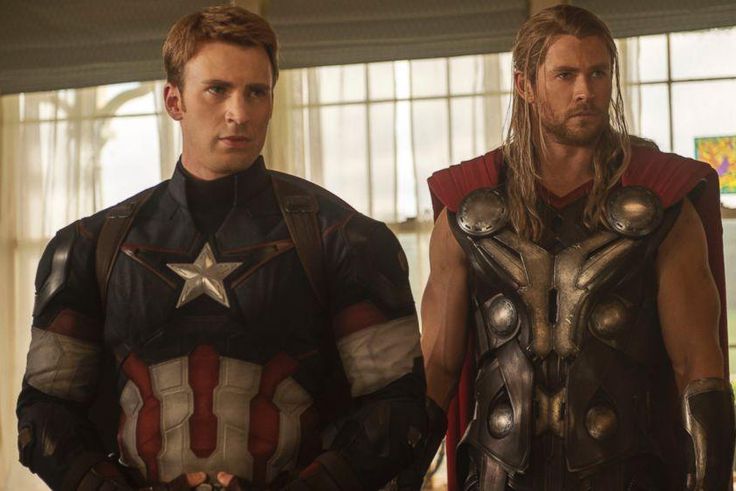 Captain America and Iron Man in the upcoming 'Avengers: Age of Ultron'.