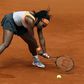 Serena Williams of the U.S. tries to return the ball to Petra Kvitova of the Czech Republic during their semi-final match at the Madrid Open tennis tournament in Madrid, Spain, May 8, 2015. REUTERS/Andrea Comas