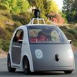 Google's self-driving two seater car.