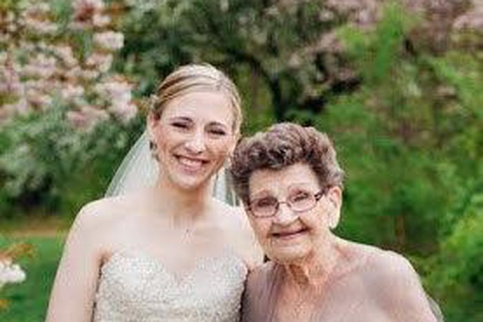 Christine and her grandmother, Elizabeth Govern also known as Nana Betty at the wedding