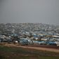 A general view of a camp for displaced people in the village of Atme, in Syria's mostly rebel-held northern Idlib province