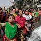 Thousands of garment workers are on strike to demand higher wages