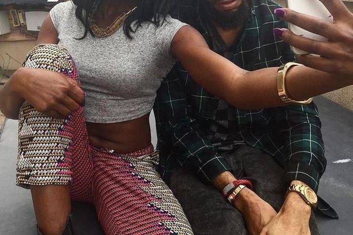 Eva and Phyno taking a selfie