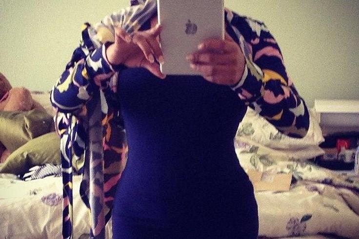 Venita showing off her after birth bod