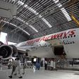 Kenya Airways Boeing B777-200ER plane is seen during a media tour at their maintenance hangar in Nairobi, October 2, 2008.    REUTERS/Antony Njuguna