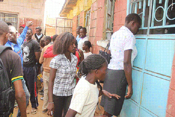 Scene of the gruesome murder