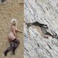 Kim Kardashian's system magazine shoot compared to mountain goat