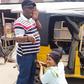 Moyo Lawal on set with Charles Inojie
