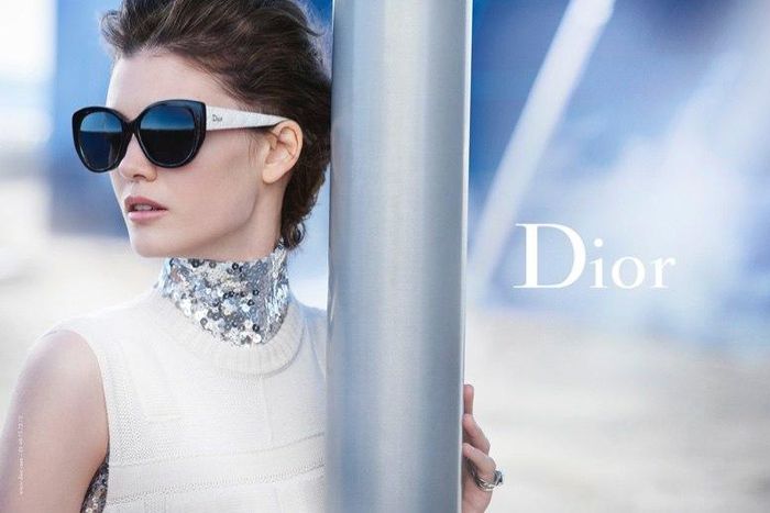 Model; Diana Moldovan fronts Dior 2015 eyewear ad