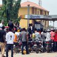 Endless queue at one of Nigeria's filling stations in May 2015.