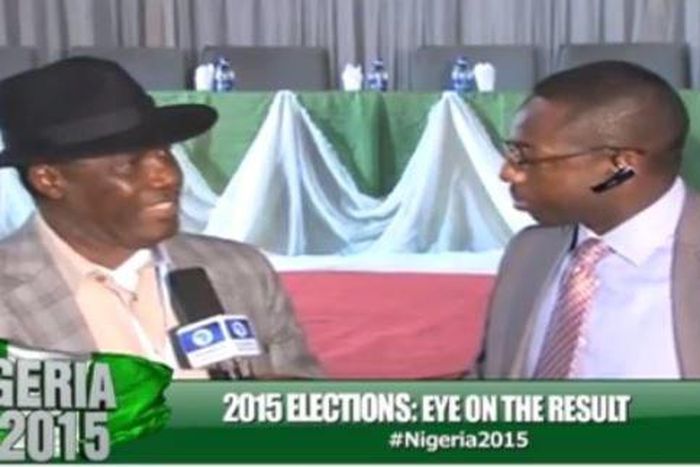 Orubebe speakes with a Channels TV reporter