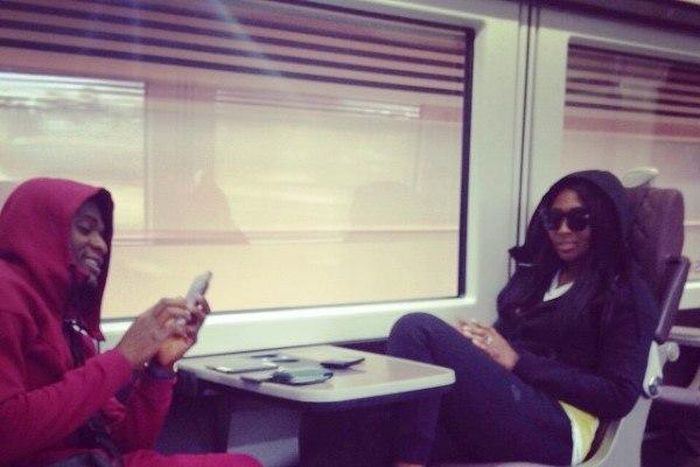 Ubi Franklin and Lilian Esoro spotted on a ride in the United Kingdom