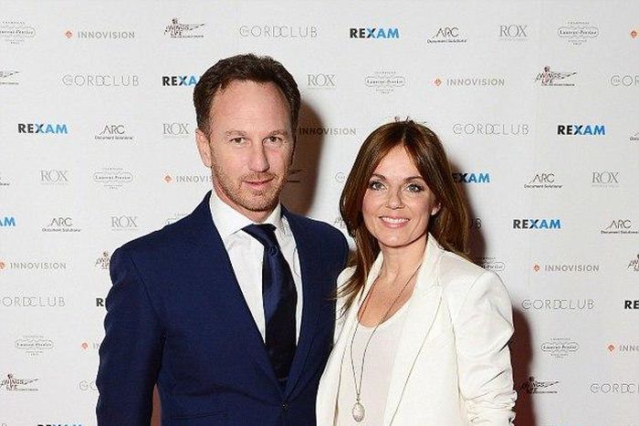 Ginger Spice, Geri Halliwell and fiance, Christian Horner