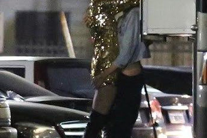 Cyrus and Maxwell enjoy a passionate kiss in the parking lot