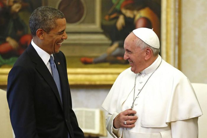 Pope Francis and President Obama