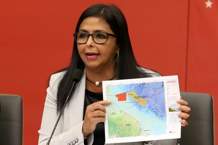 Venezuela Vice President Delcy Rodriguez says United States sanctions aren't supported by international law