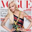 Lara Stone wears Versace for Vogue UK August 2015