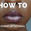 Deola Adebiyi- of Omoge Mura shows how to nail ombre lips