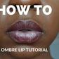 Deola Adebiyi- of Omoge Mura shows how to nail ombre lips