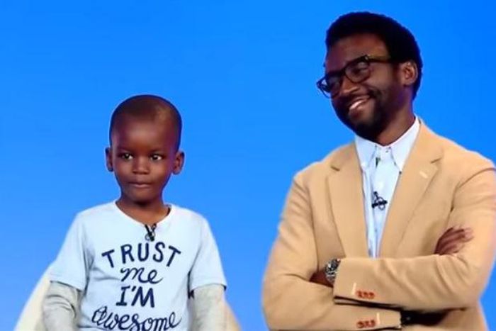 4-years old loverboy and Tony Okungbowa