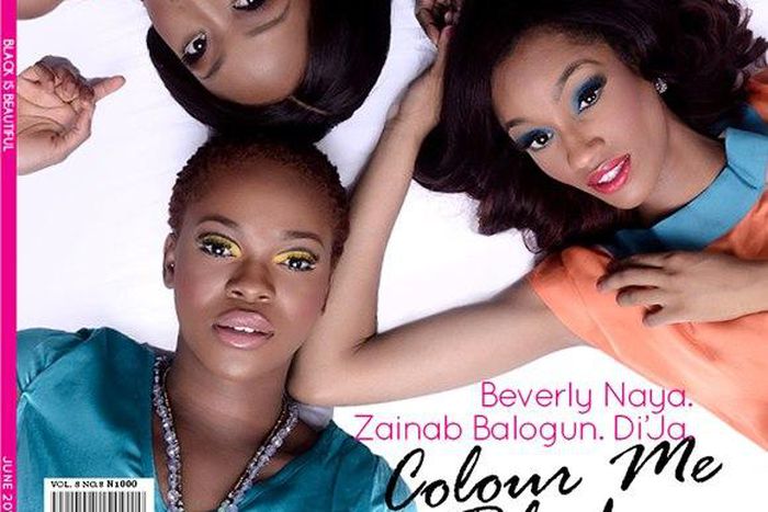Beverly Naya, Di'Ja and Zainab Balogun cover TW magazine June 2015 issue