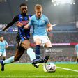 Semi AJAYI was unable to prevent a heavy defeat to Manchester City  ()