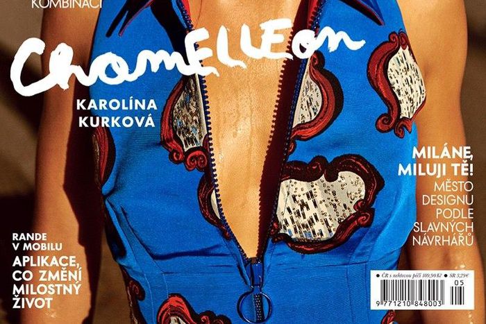 Karolina Kurkova covers Elle Czech May 2015 issue