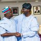 Lagos State Governor, Akinwunmi Ambode and his predecessor, Babatunde Fashola, currently Nigeria' Minister of Power, Works and Housing