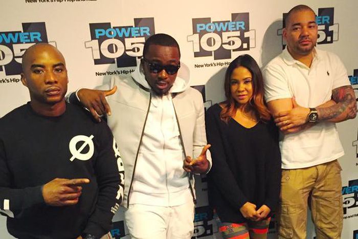 Ice Prince with Charlamagne tha God, Angela Yee, and DJ Envy.