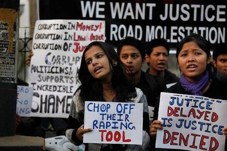Gang-rape protest