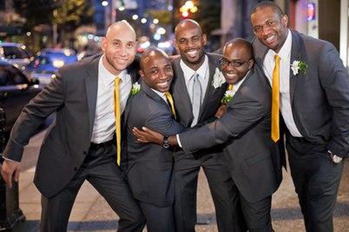 Groomsmen.